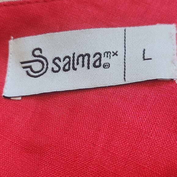 Luxe Linen Strapless Open Back Jump Suit-Wide Leg-NWT-Resortwear-Coastal Chic-L - Picture 10 of 13